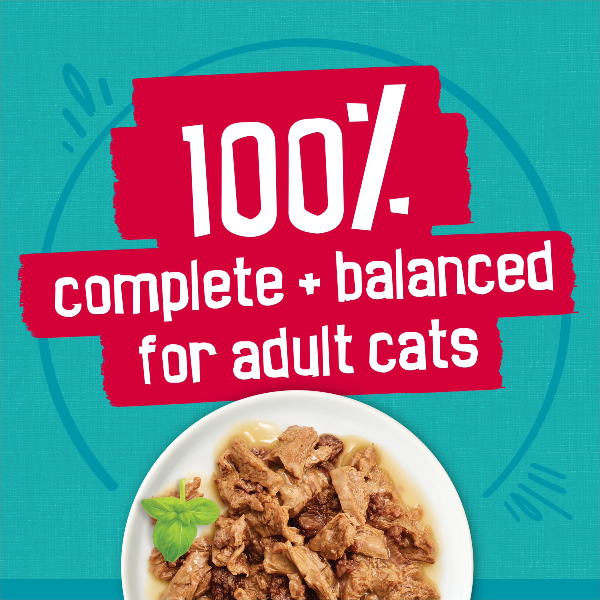 Friskies wet cat food in dish with savory gravy enhancing aroma