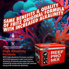 FritzPRO RPM Redline salt contains major, minor, and trace elements for marine systems