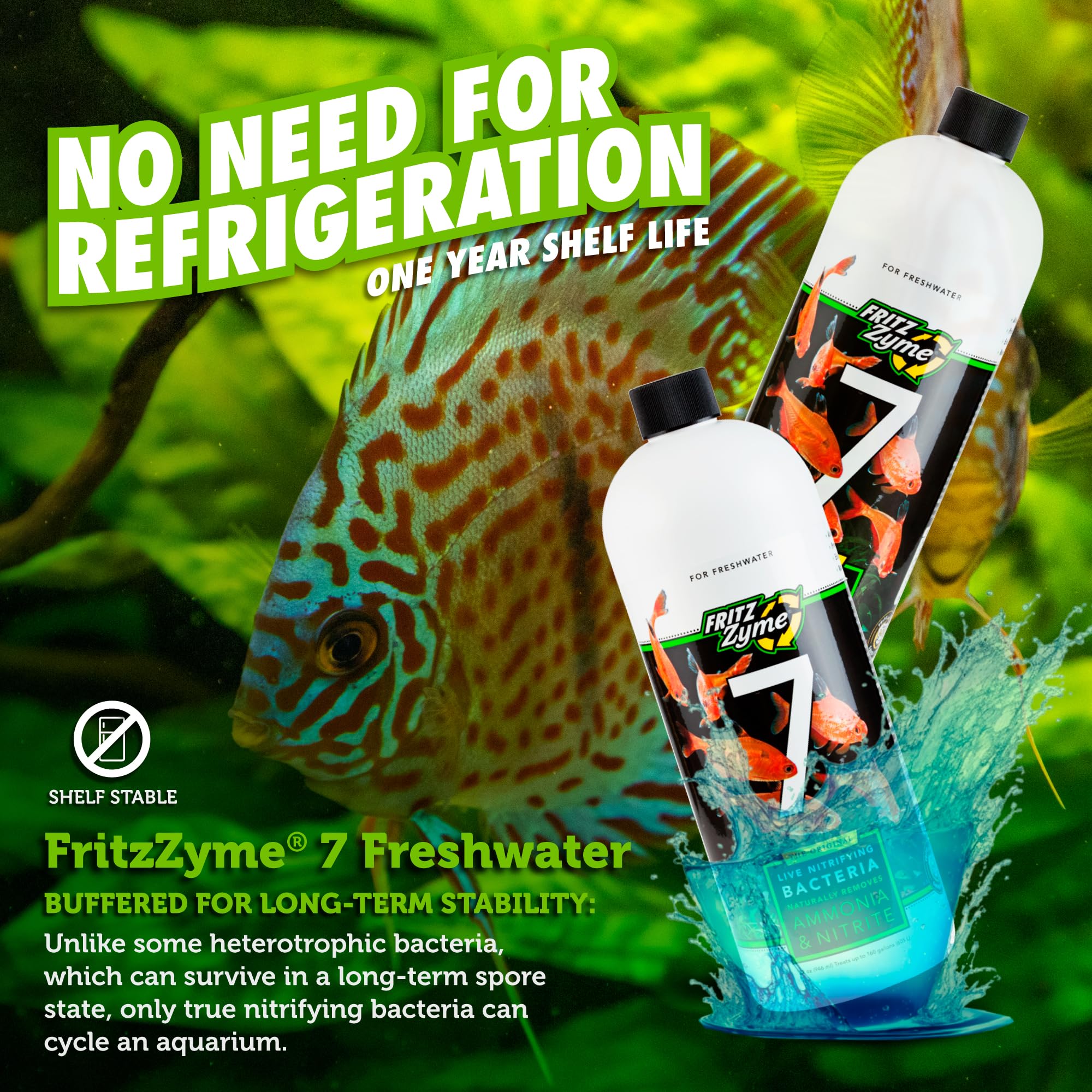FritzZyme 7 after water change application shows quick rebalancing of parameters