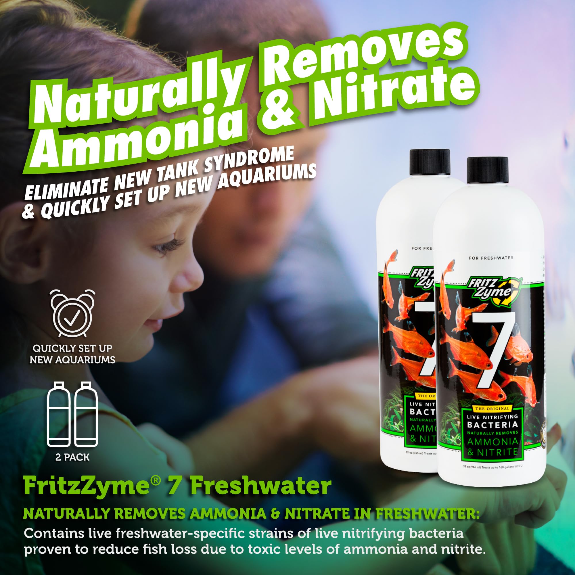 FritzZyme 7 live culture vial ready to inoculate a biofilter