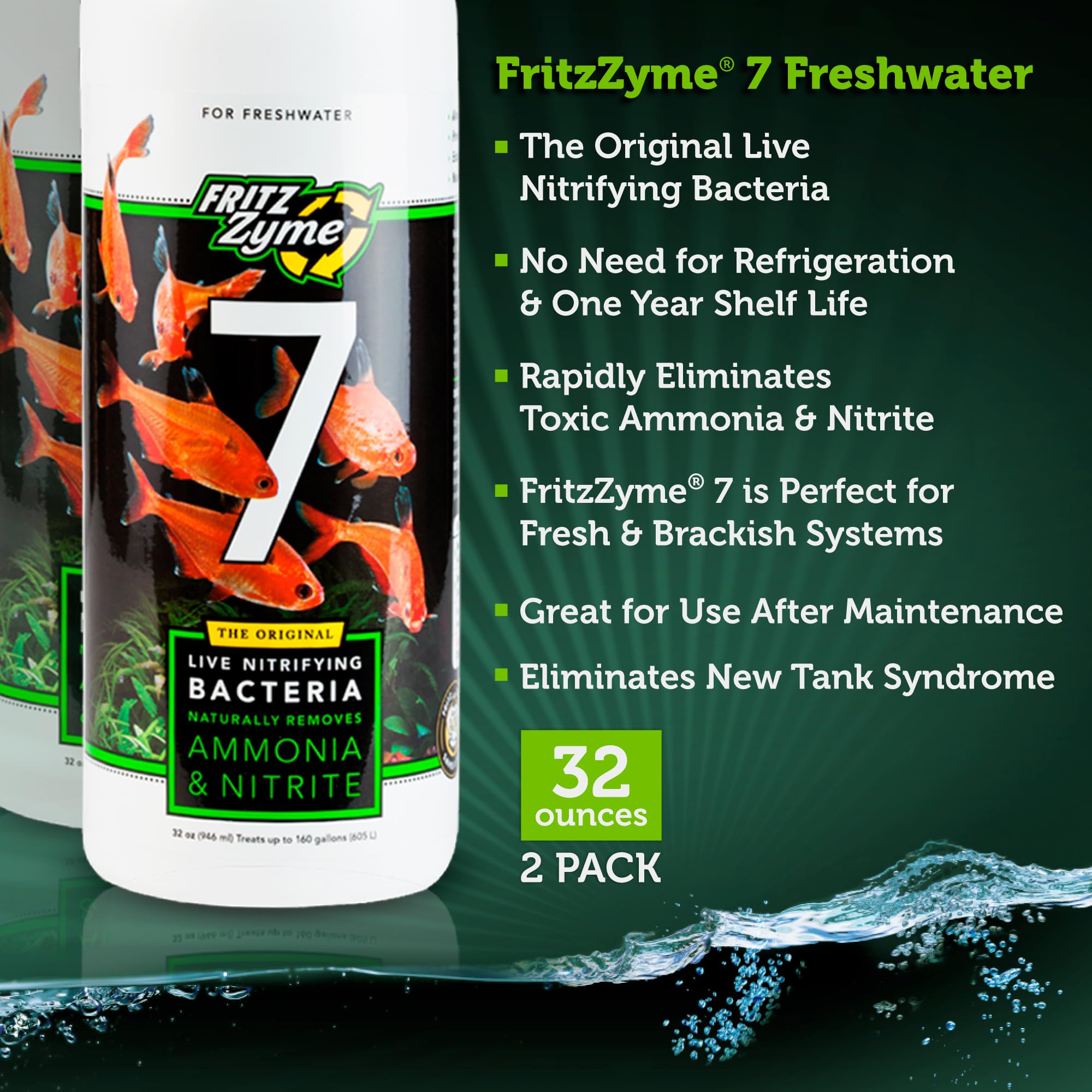 FritzZyme 7 two-pack front view highlighting convenient packaging for bulk purchases