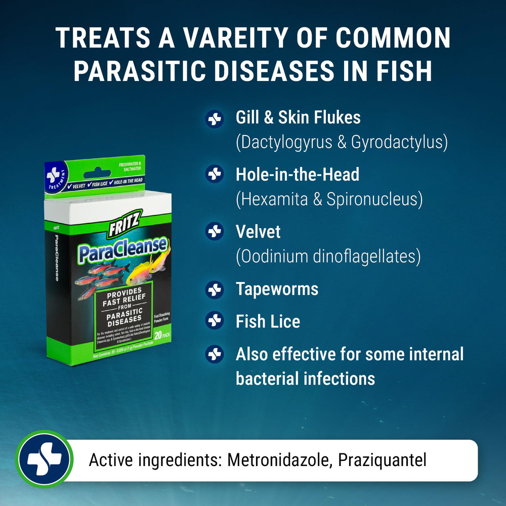 Bulk jar of ParaCleanse supports larger aquariums and systems.