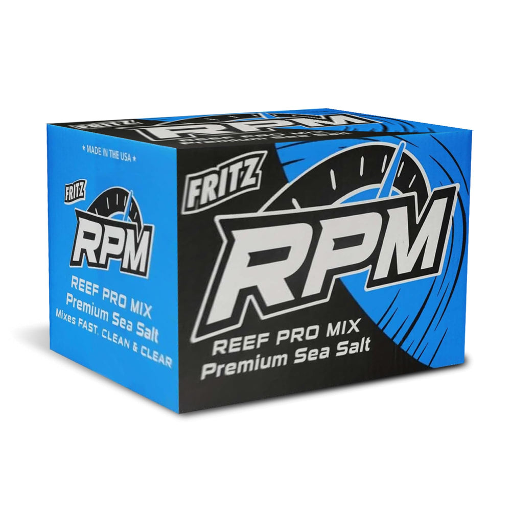 Fritz Aquatics Reef Pro Mix bag showcases premium marine salt for reef tanks.