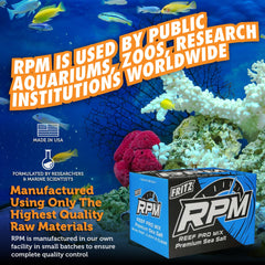 Fritz Aquatics Reef Pro Mix mixing bowl demonstrates uniform particle size benefits.