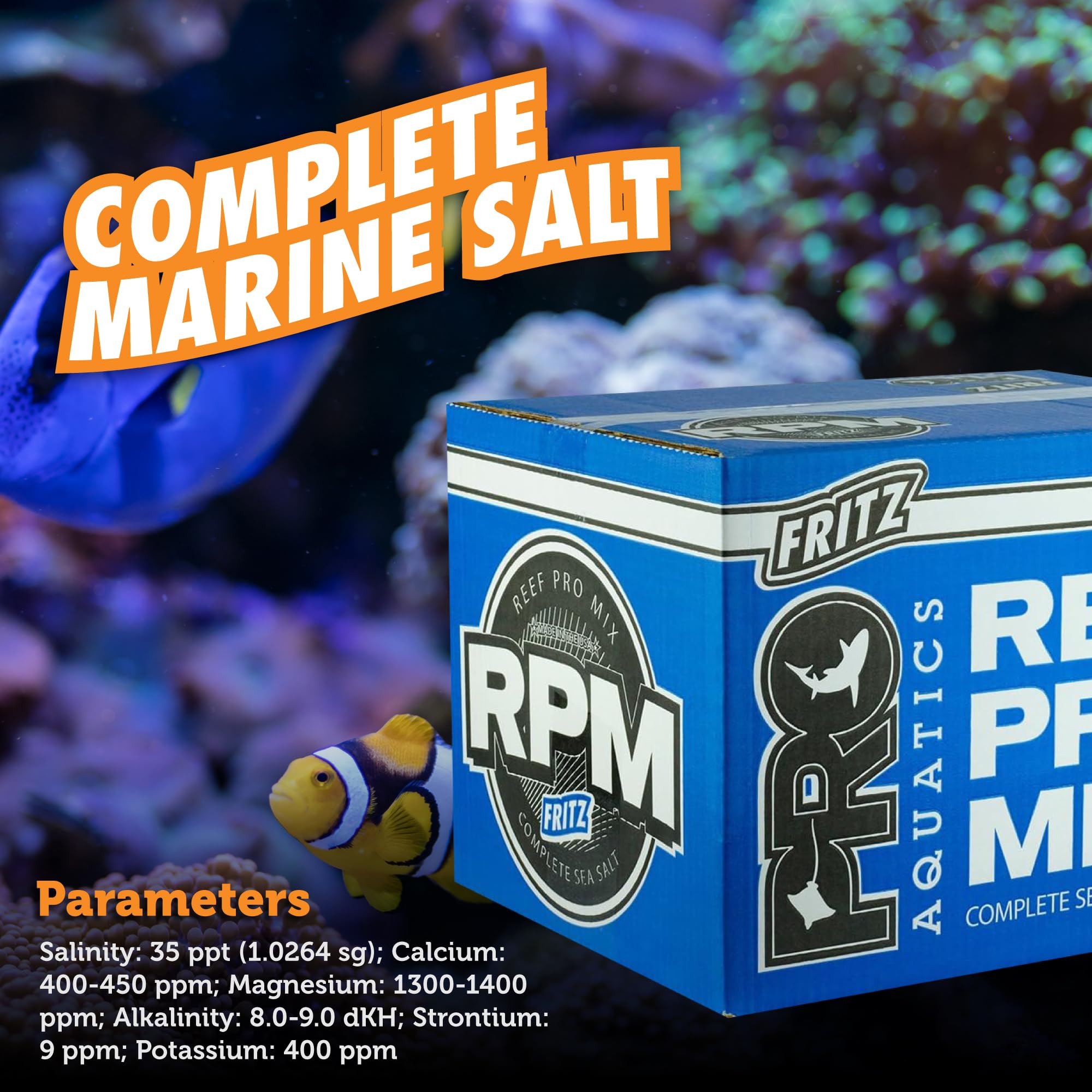 Fritz Aquatics Reef Pro Mix being poured to show uniform particle size for easy mixing.