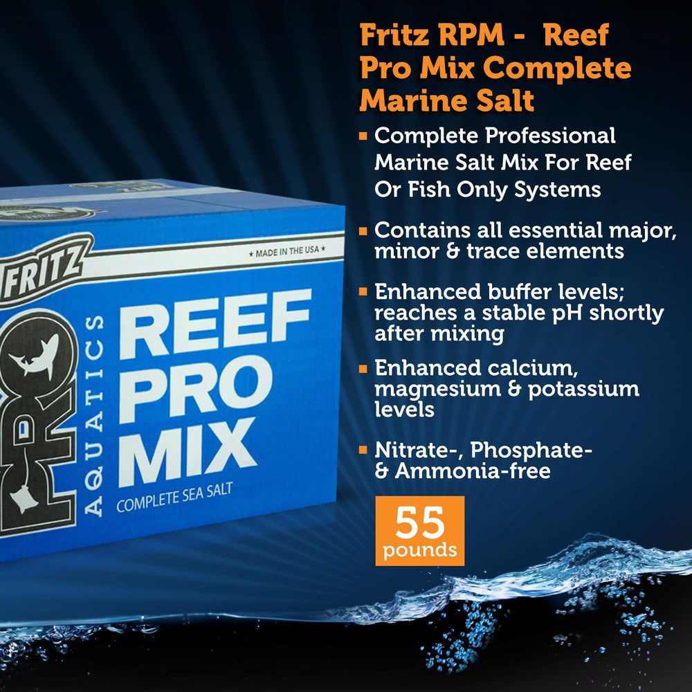 Fritz Aquatics Reef Pro Mix produced in small batches for consistent quality.