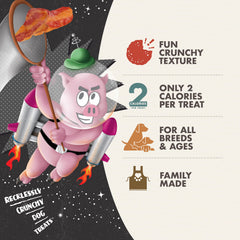 Fromm Crunchy Os Bacon Blasters treats for training demonstrates bite-sized crunch for quick rewards.
