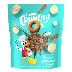 Fromm Crunchy Os Banana Kablammas bag front highlights a tasty training reward.
