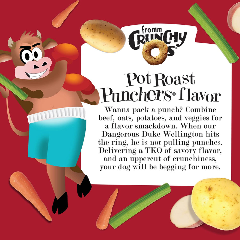 Fromm Crunchy Os pork flavor 6oz dog treat for savory rewards