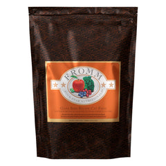 Fromm Four-Star grain-free game bird dry cat food bag front, highlighting a grain-free option for cats.