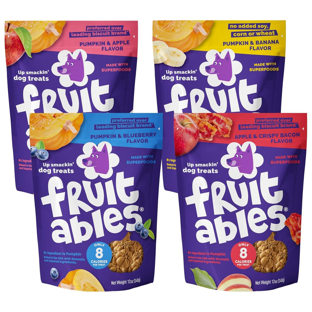 Fruitables pumpkin aroma close-up highlights irresistible pumpkin flavor for dogs