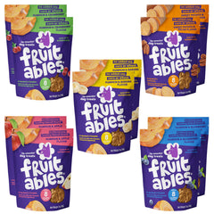 Fruitables Baked Pumpkin Dog Treats pack with ten pouches for easy training rewards.