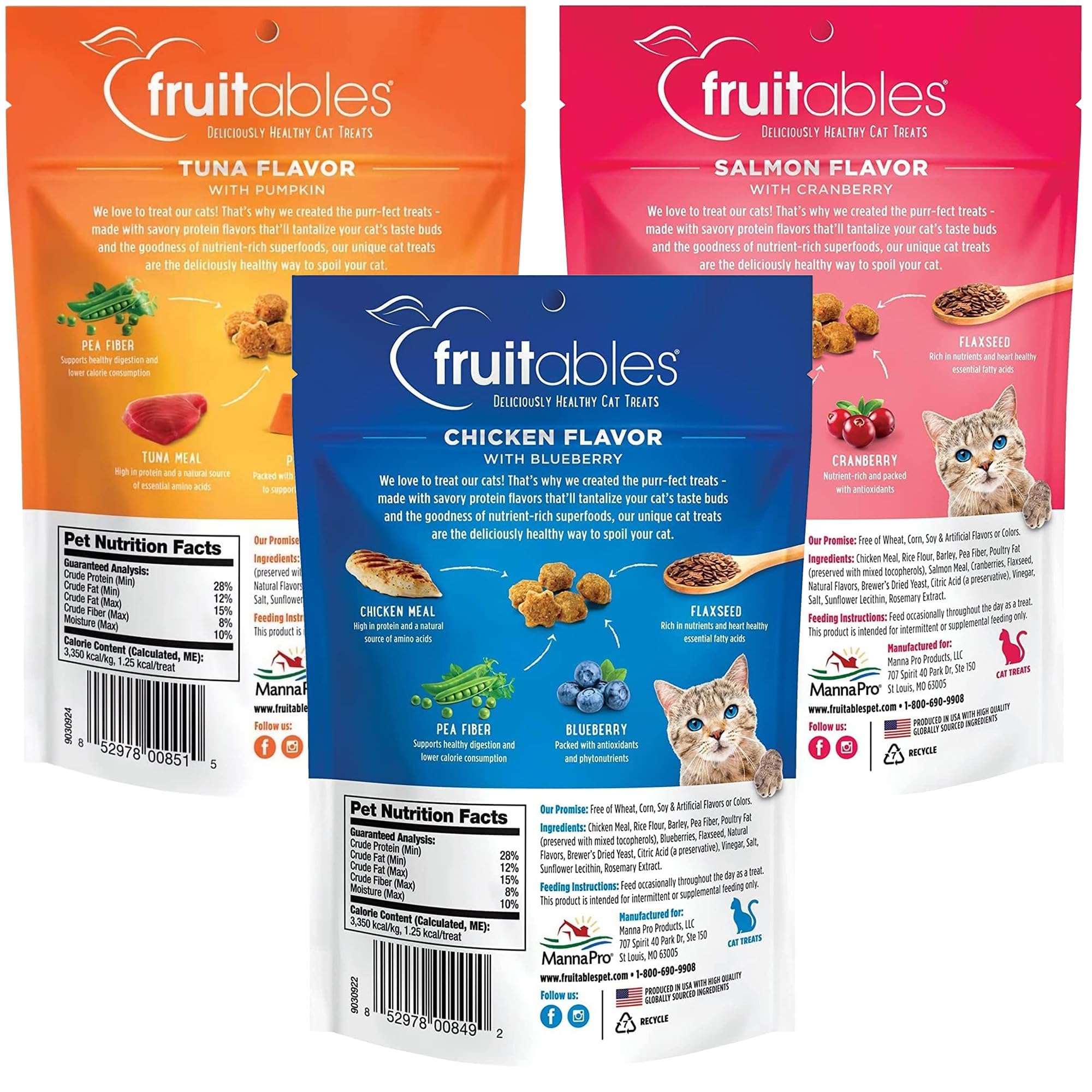 Fruitables Cat Treats cat-snack serving shot invites playtime rewards and tasty bonding.