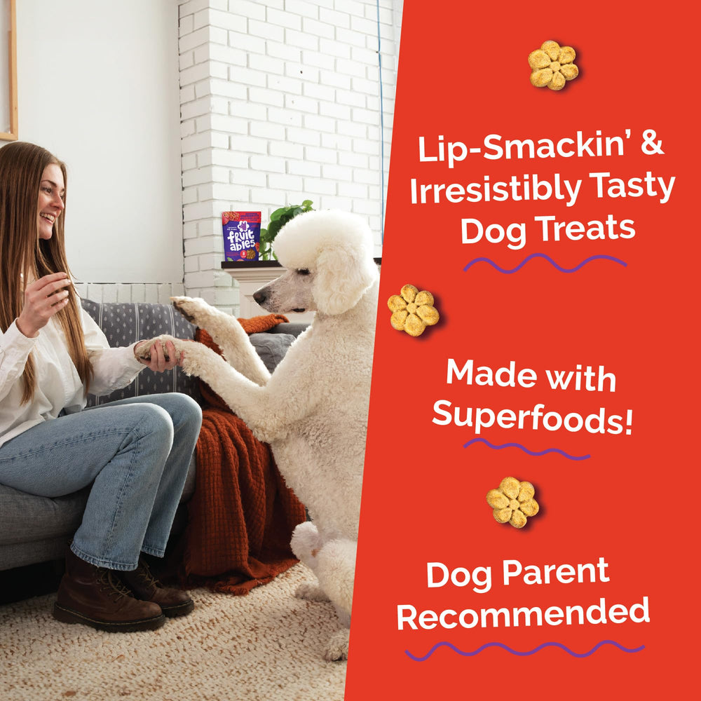 Fruitables Pumpkin Dog Treats antioxidants vitamins — natural nutrients in every bite.