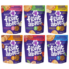 Fruitables Pumpkin Dog Treats apple flavor pouch — crunchy training snack with pumpkin goodness.