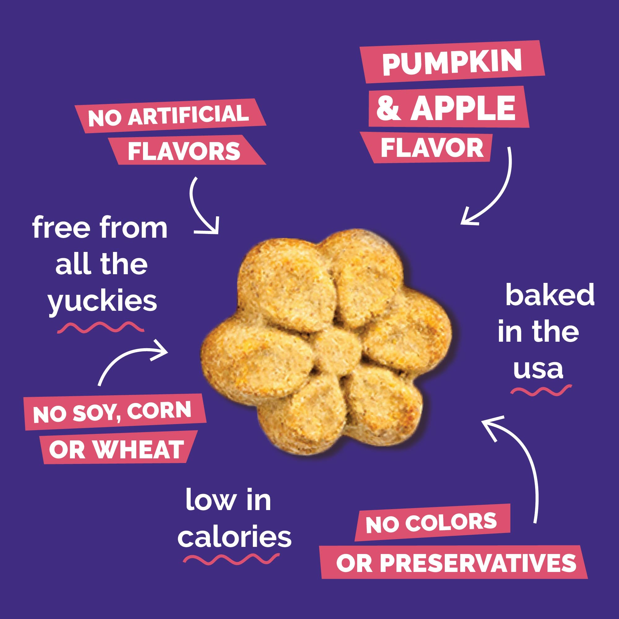 Fruitables Sweet Potato Pecan treats close-up showing wholesome, grain-free dog snack.
