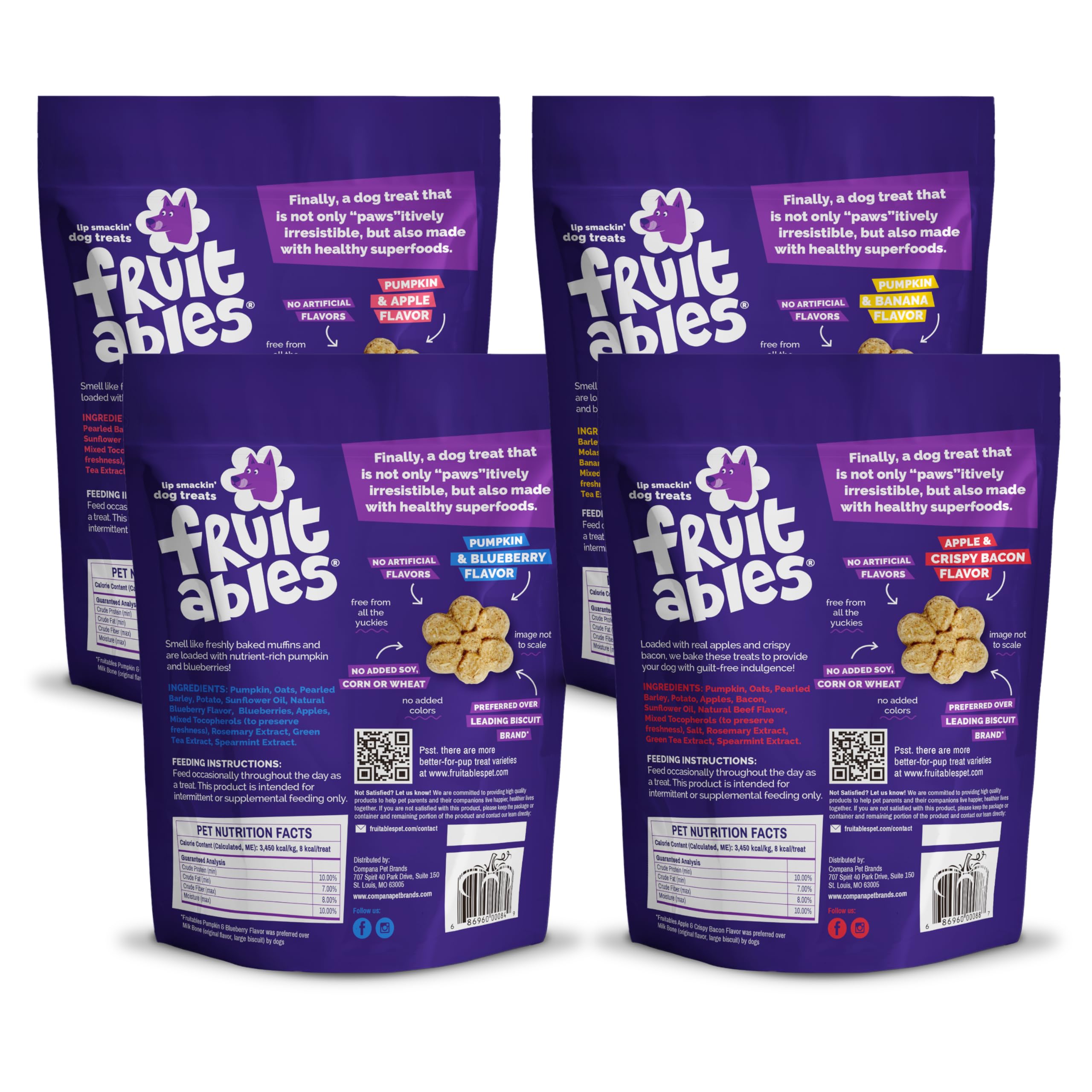 Fruitables variety pack flavors apple-pumpkin display for varied rewards