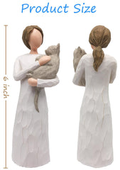 FRUMOASA figura decorativa gato despedida, un guiño de memoria.