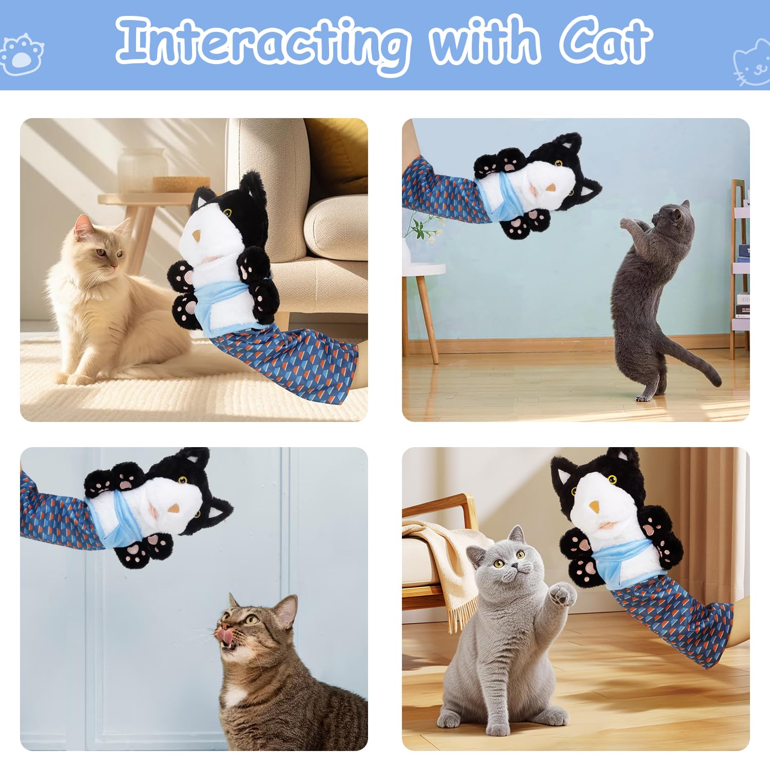 Fsawdnn Cat Wrestler machine-washable design makes quick cleanup a breeze.