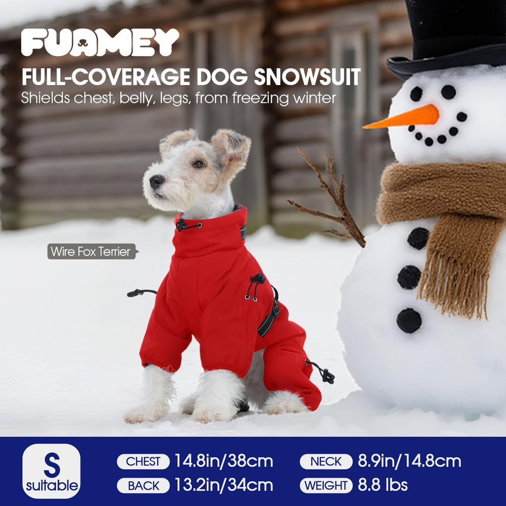 FUAMEY adjustable-fit drawstrings at chest and belly ensure snug fit for multiple breeds.