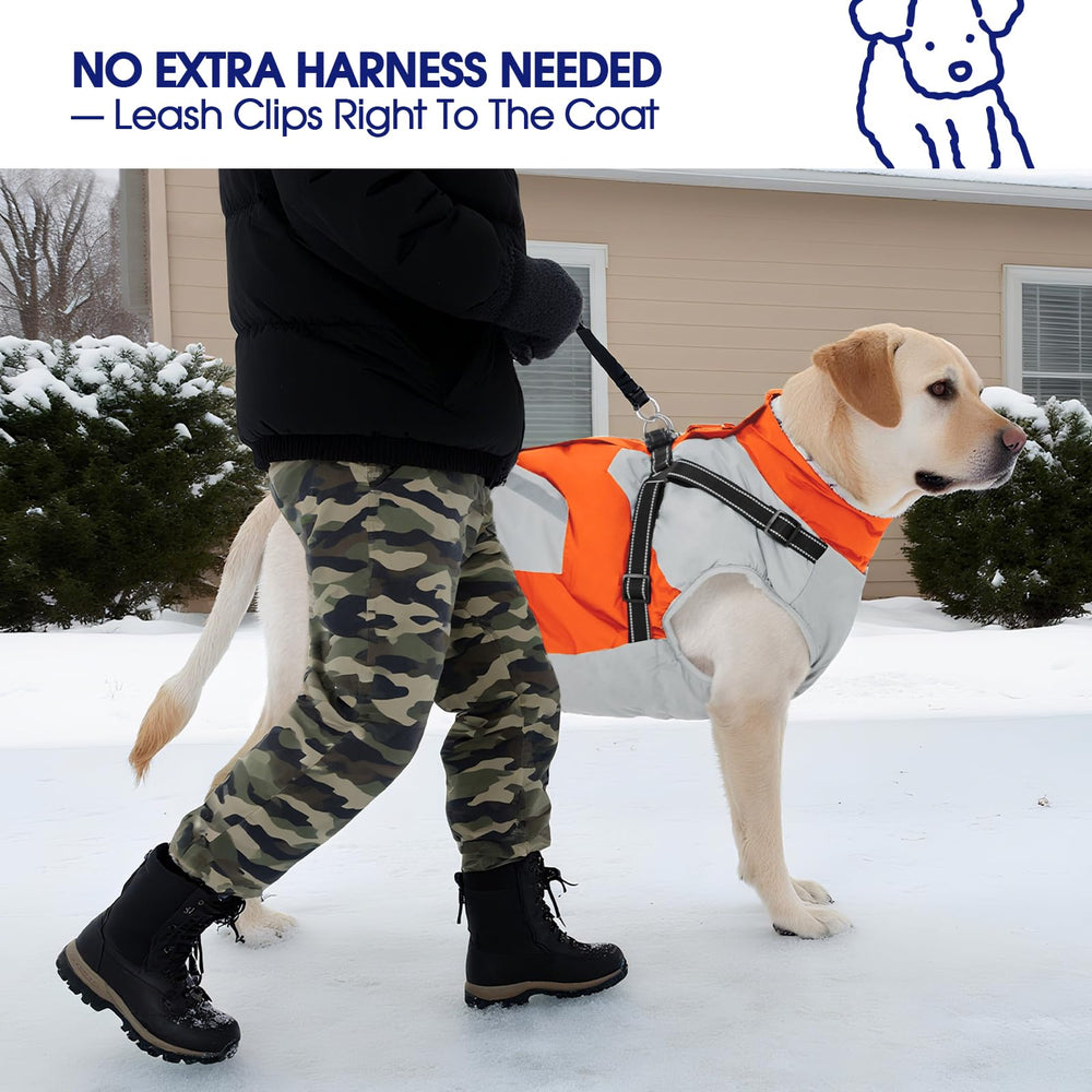 FUAMEY dog coat pockets store treats and gear for convenient outings