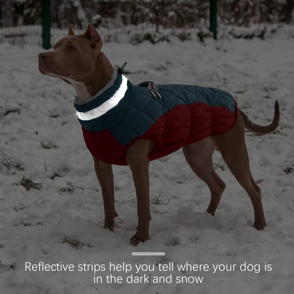 FUAMEY fleece-lined interior creates a cozy, snug feel for dogs