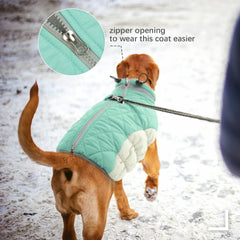 FUAMEY dog coat thick collar provides neck protection in cold weather
