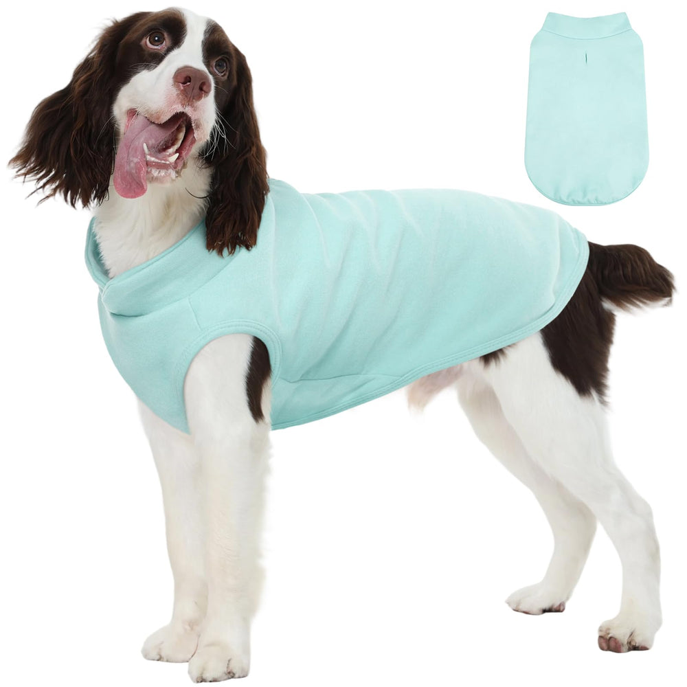 FUAMEY dog fleece vest large fit for big breeds – cozy warmth for daily walks.