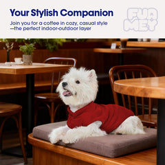 FUAMEY fleece vest soft texture delivers gentle warmth during chilly walks