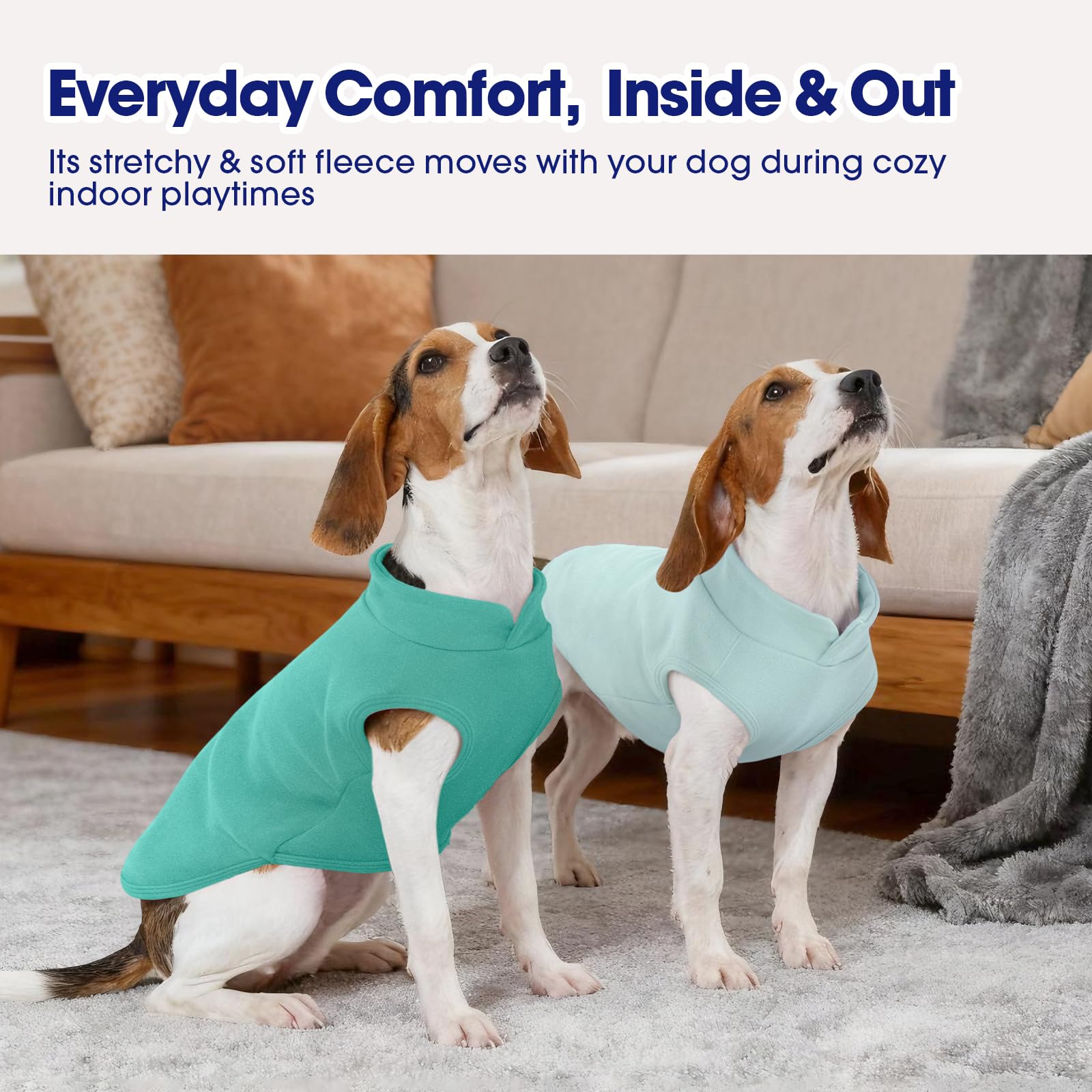 FUAMEY dog pullover with stretch-friendly design offers snug warmth and freedom of movement.