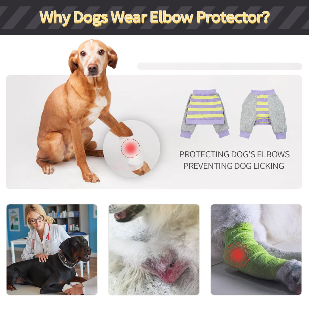 FUAMEY dog recovery sleeve easy-on-off design makes dressing quick and stress-free.