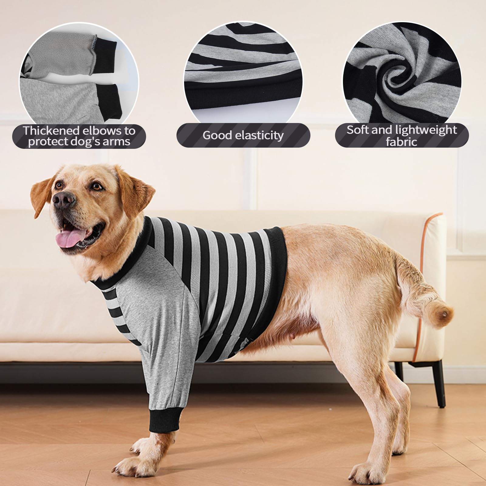 FUAMEY dog recovery sleeve worn during walk shows practical protection.