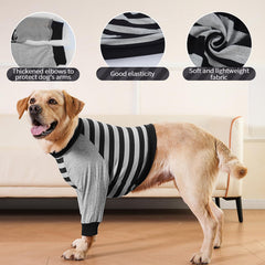 FUAMEY dog recovery sleeve worn during walk shows practical protection.