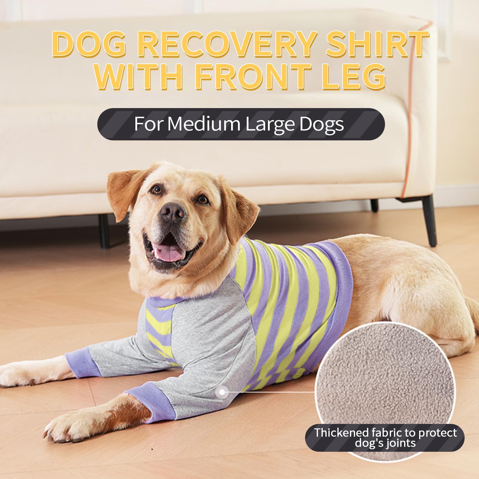FUAMEY dog recovery sleeve outdoor-use shields skin from dust and minor debris.