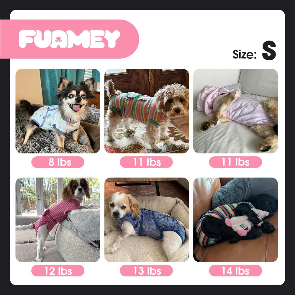 FUAMEY dog recovery suit dirt and dust protection.