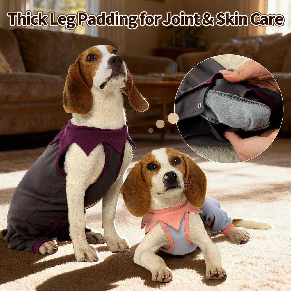 FUAMEY dog recovery suit zip-up closure emphasizes secure fit for healing