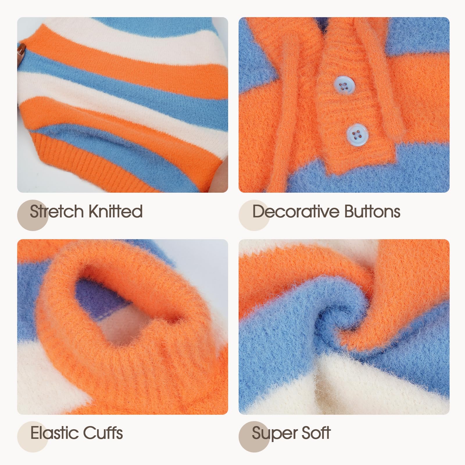 FUAMEY belly-cut design allows easy potty breaks.