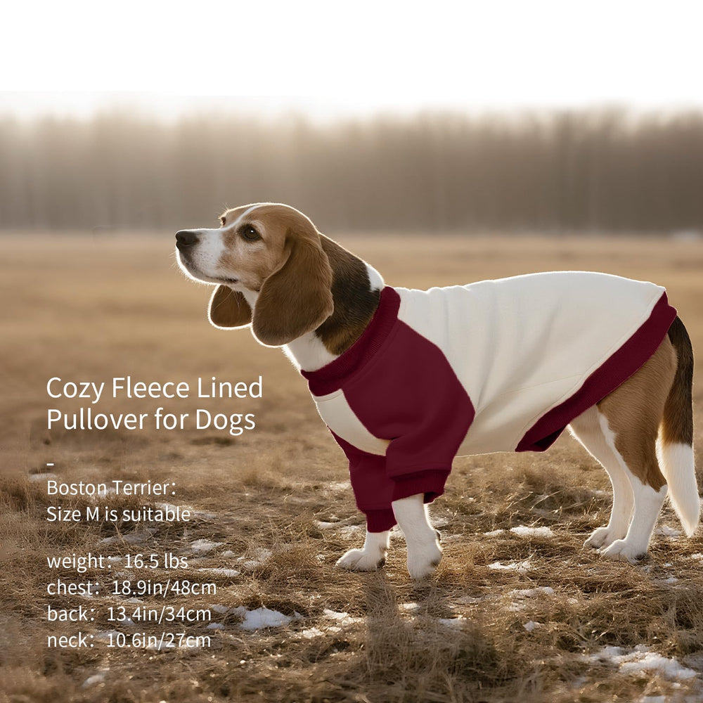 FUAMEY dog sweatshirt with crewneck for comfortable pullover wear
