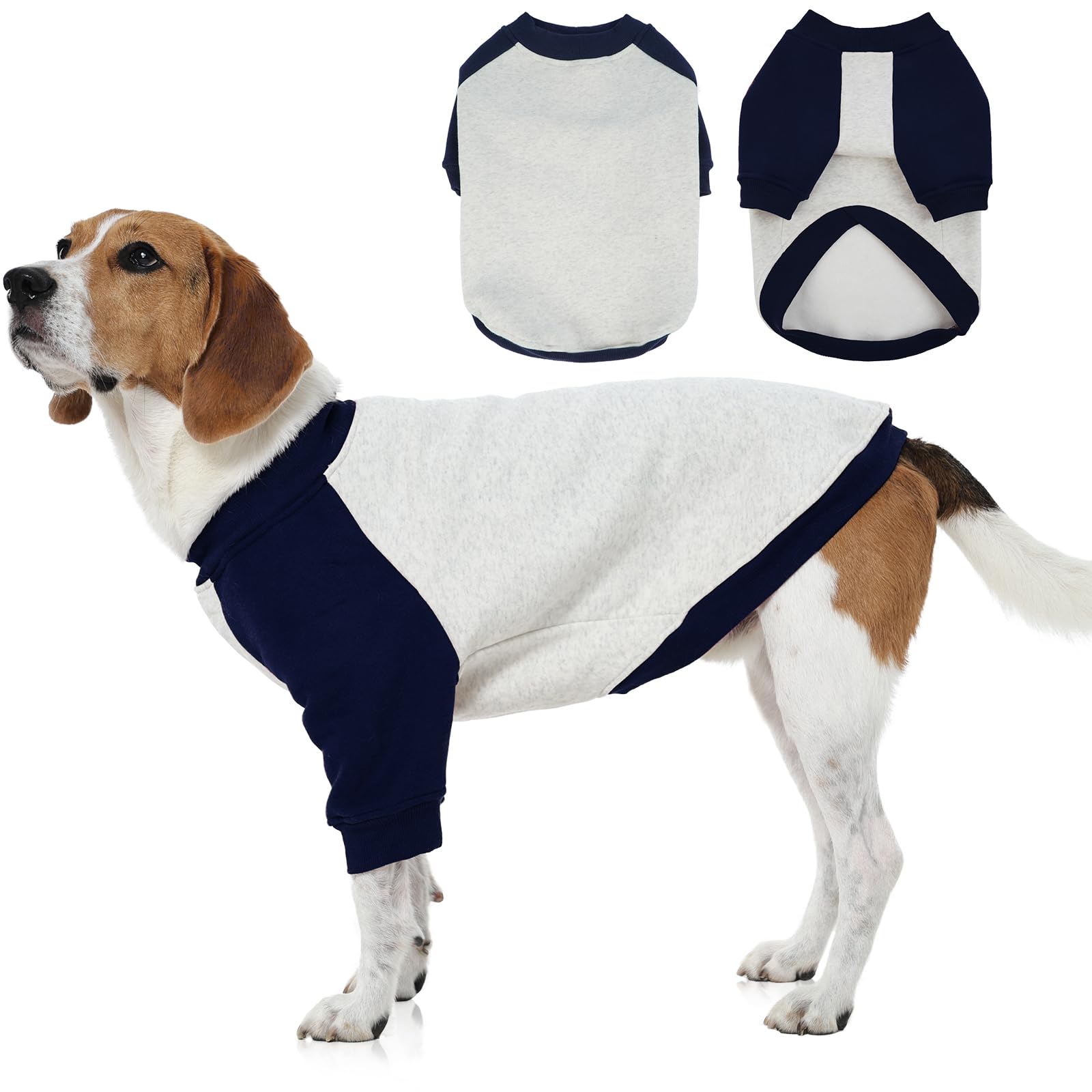 FUAMEY dog sweatshirt plush inner lining keeps medium dogs cozy during chilly walks