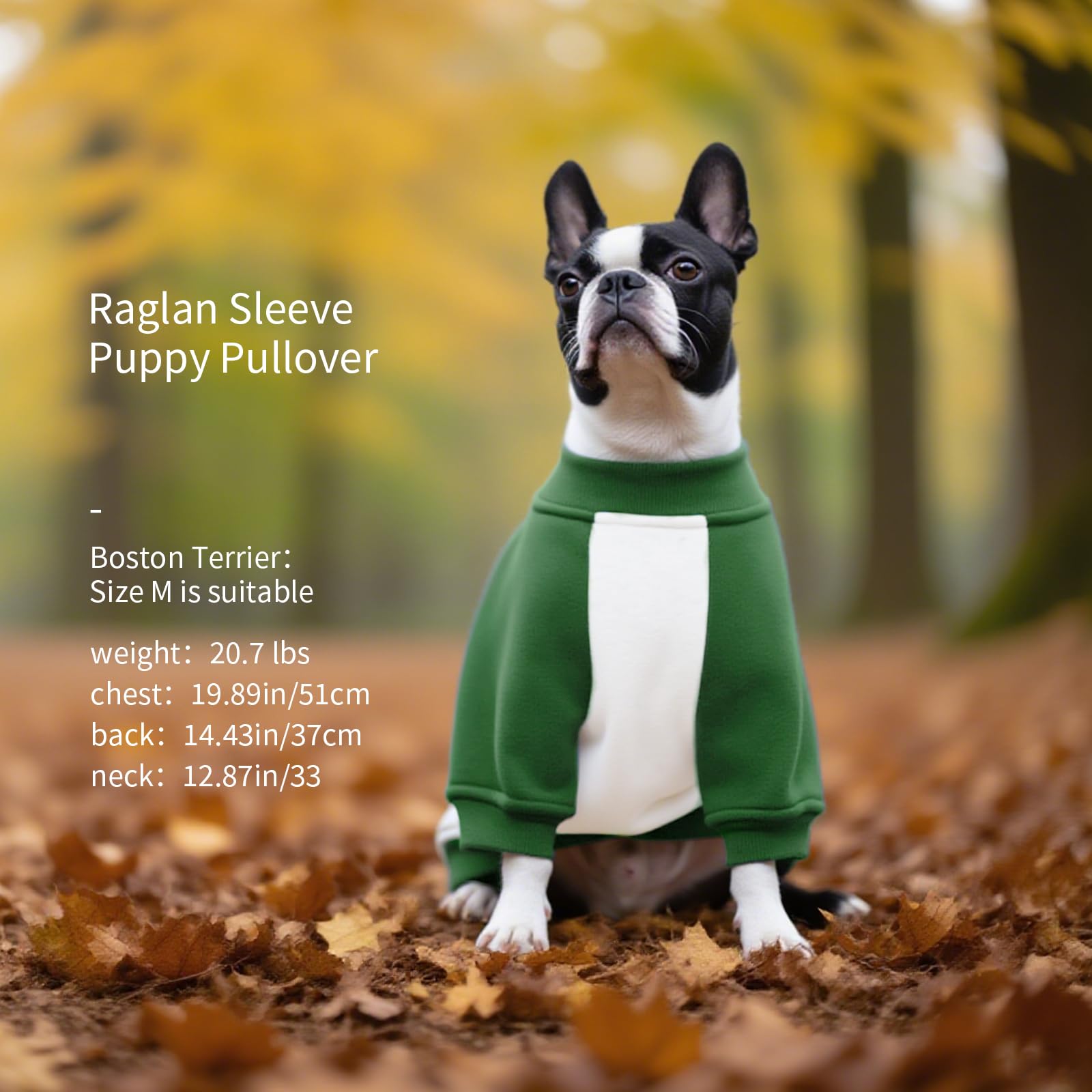 FUAMEY size chart helps you find the perfect fit for your dog.