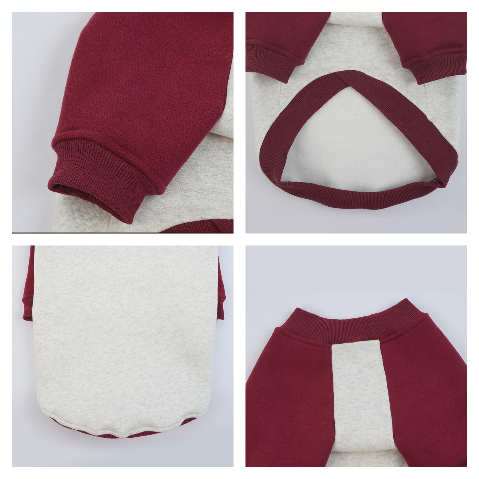 FUAMEY dog sweatshirt size guide helps you choose the right fit