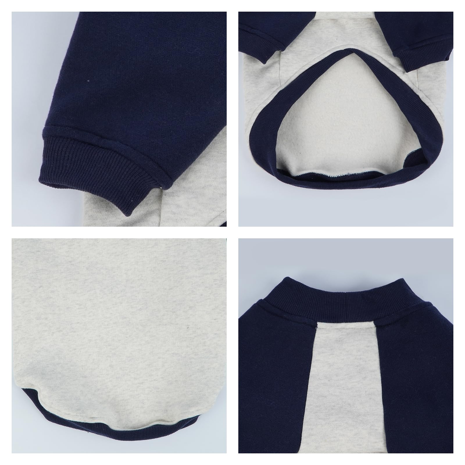 FUAMEY blue sweatshirt in XS-XXL fits multiple small breeds.