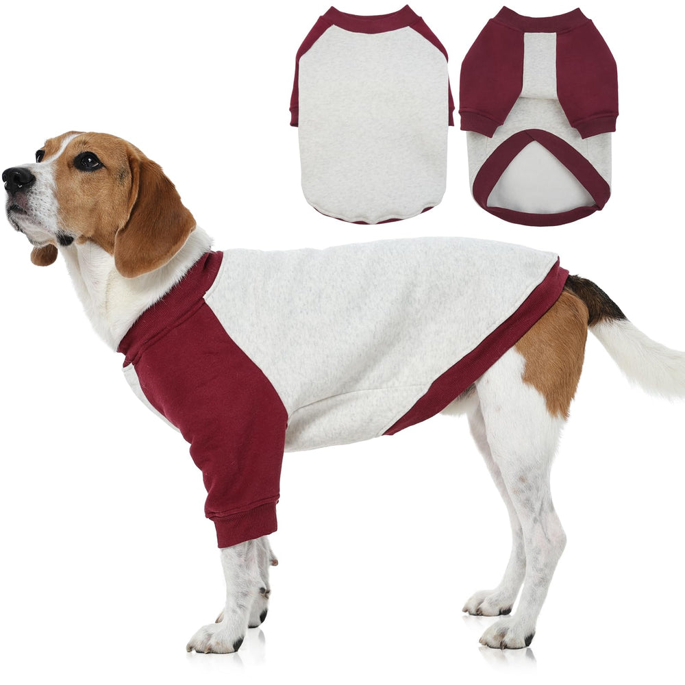 FUAMEY dog sweatshirt shows warmth with plush inner lining for cozy walks
