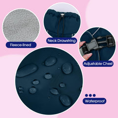 FUAMEY dog winter coat waterproof outer protects against rain and snow