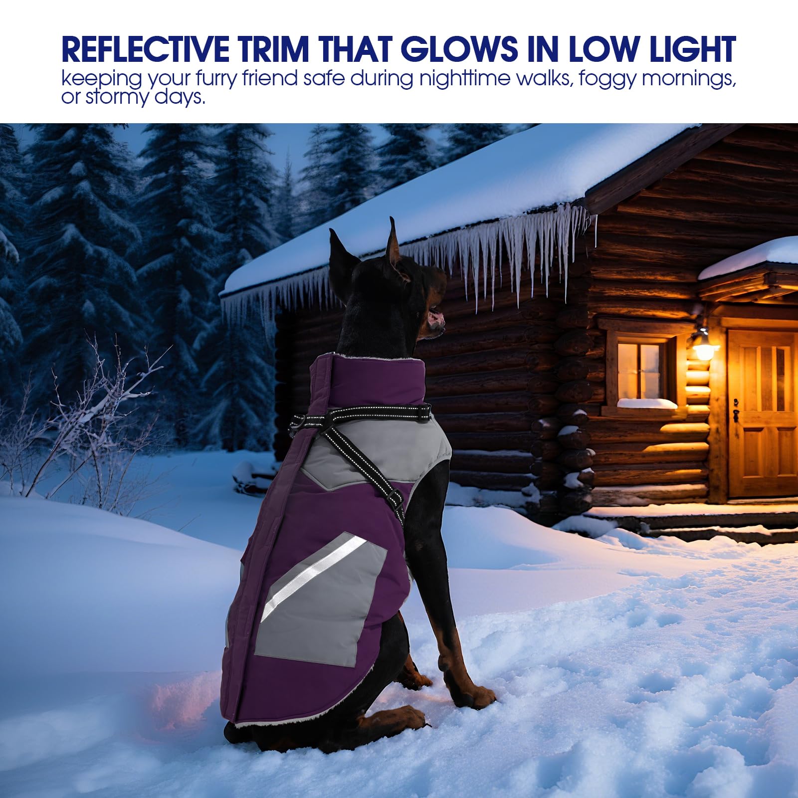 FUAMEY fleece-lined interior delivers soft warmth for extended outdoor wear.