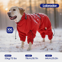 FUAMEY integrated harness back clip coat lets you attach a leash directly to the coat.