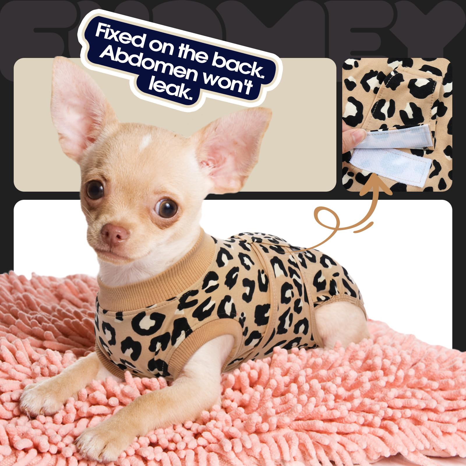 FUAMEY recovery suit anti lick design supports post neuter care