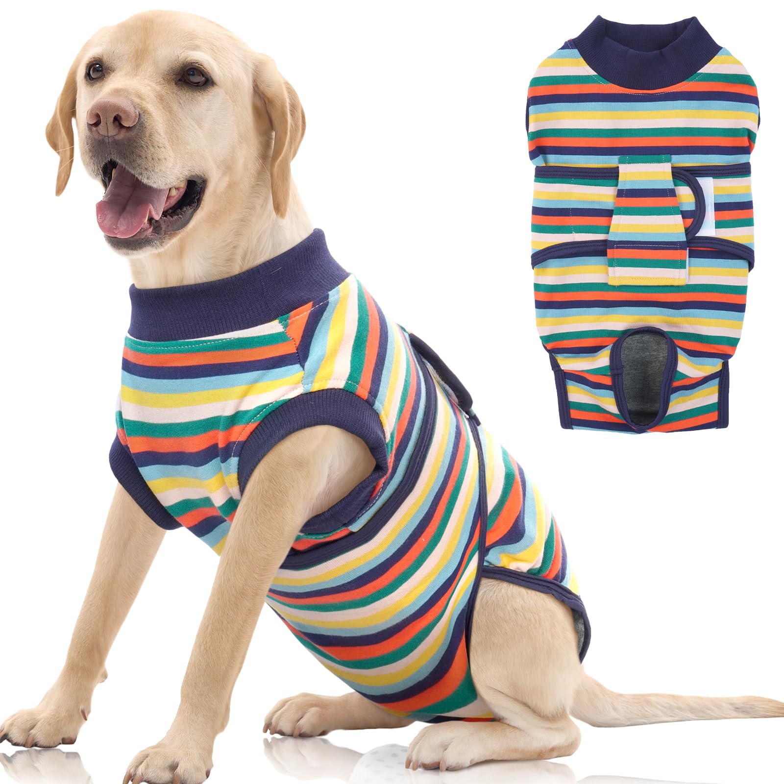 FUAMEY Recovery Suit for Dogs XL fit view shows secure design for post-op comfort