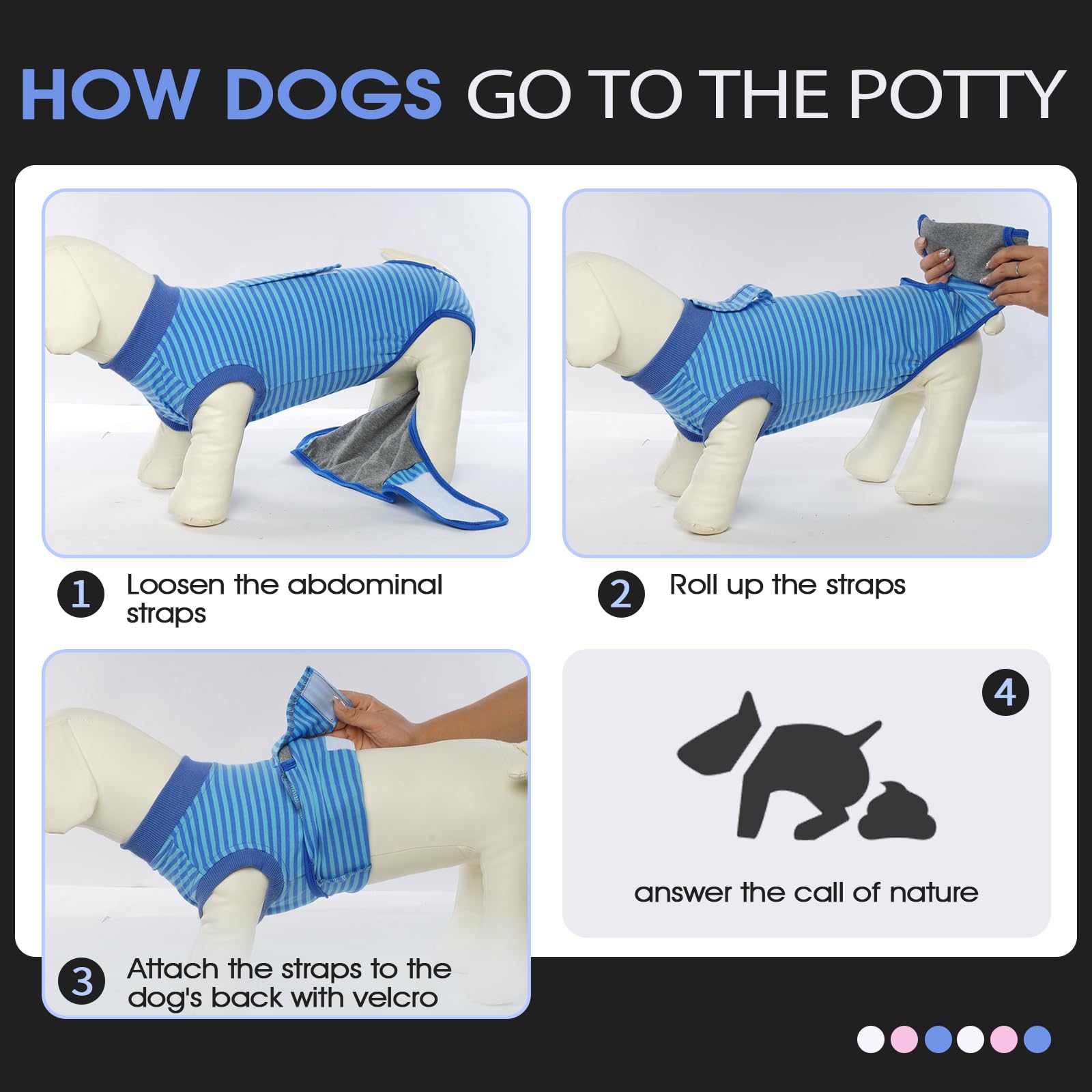 FUAMEY recovery suit supports neuter postoperative care with soft fabric.