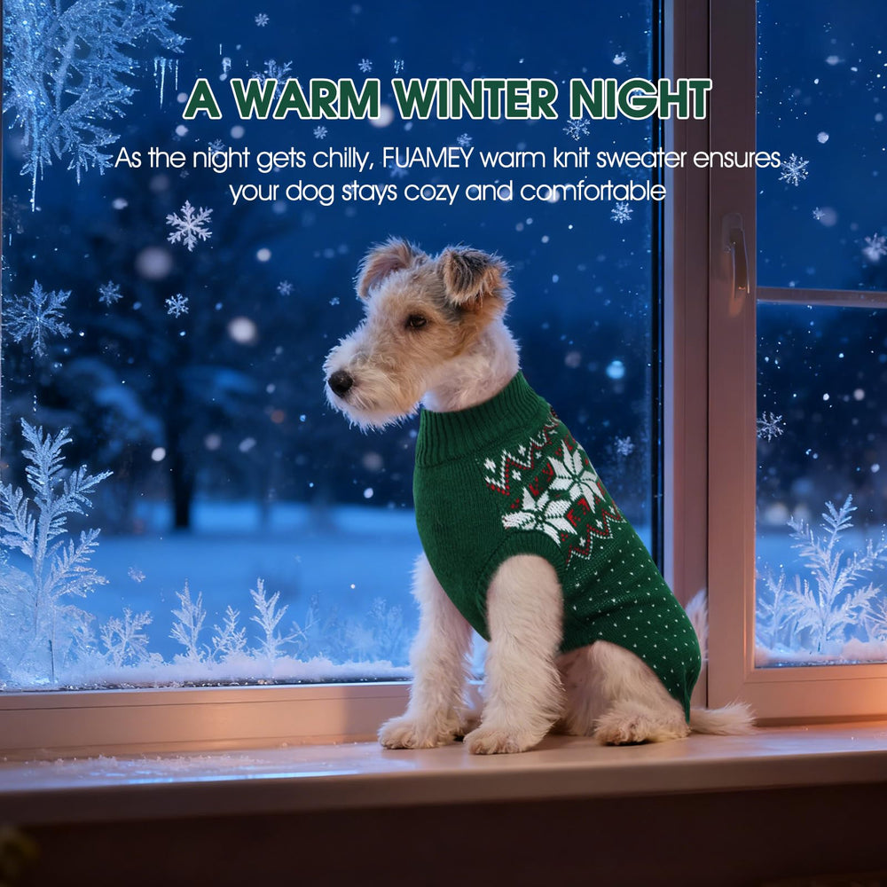 FUAMEY snowflake knit pattern emphasizes festive look and cozy comfort for chilly days